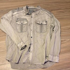 Affliction Button Down